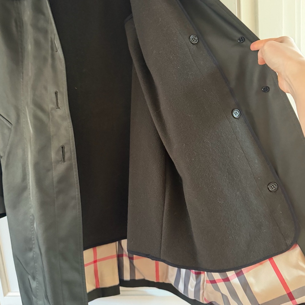 Burberry Walditch Olive Trench With Liner Size 10 EUC Classic Belted Trench - Picture 12 of 16